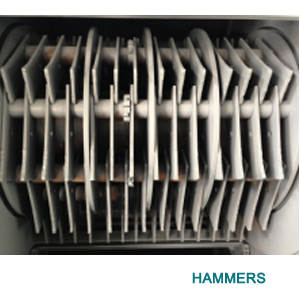 Hammer mill hammers